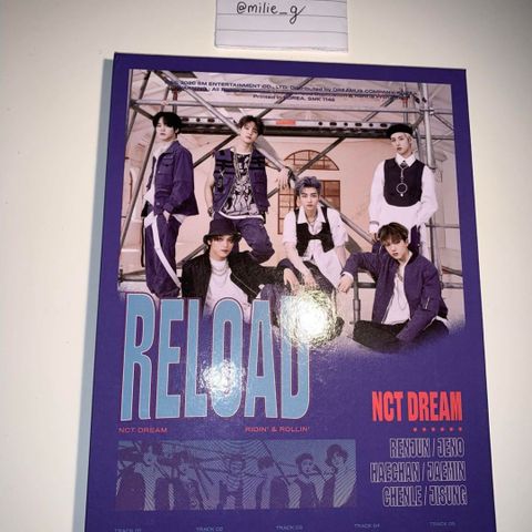 Nct Dream Reload album (Rollin' versjon)