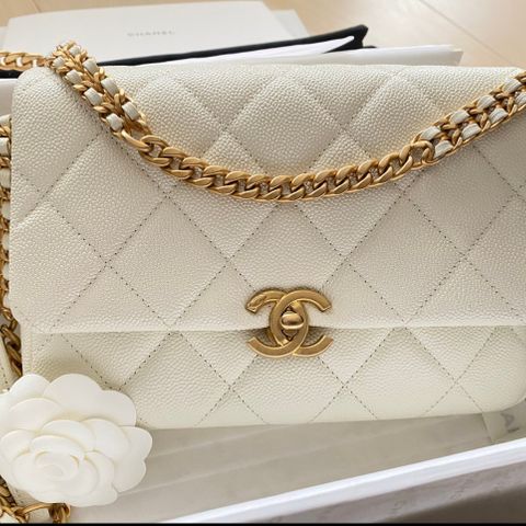 CHANEL Chain Melody caviar  Flap Bag