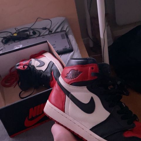 air jordan 1 high 85' bred toe