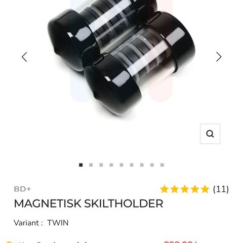 MAGNETISK SKILTHOLDER, TWIN (BIMMERDELER)