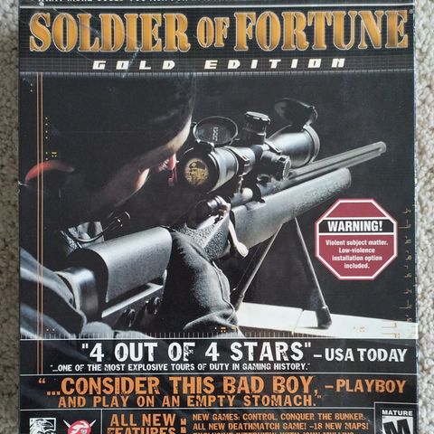 " Soldier of Fortune Gold Edition" Pc - 2000 Raven/ Activision