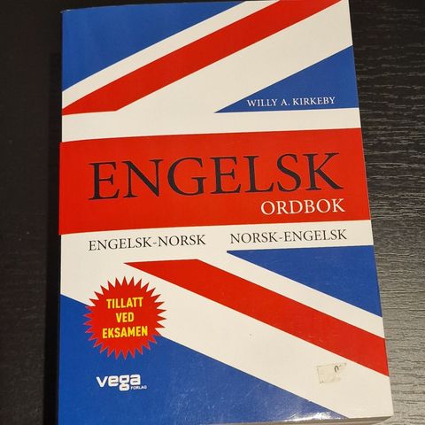 Engelsk -Norsk,   Norsk - Engelsk  ordbok fra Vega Forlag