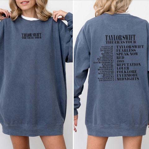 Taylor Swift The Eras Tour Blue Crewneck str. M (ny)