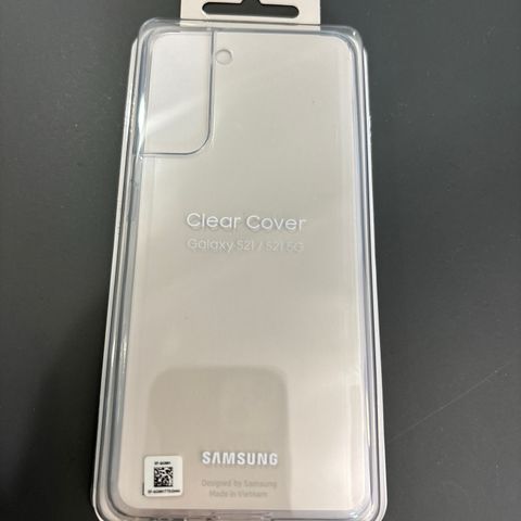 Samsung Galaxy S21 mobildeksel clear cover uåpnet