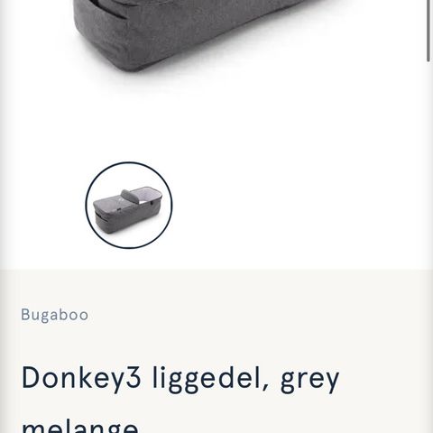 Reservert - Bugaboo donkey 3 liggedel.