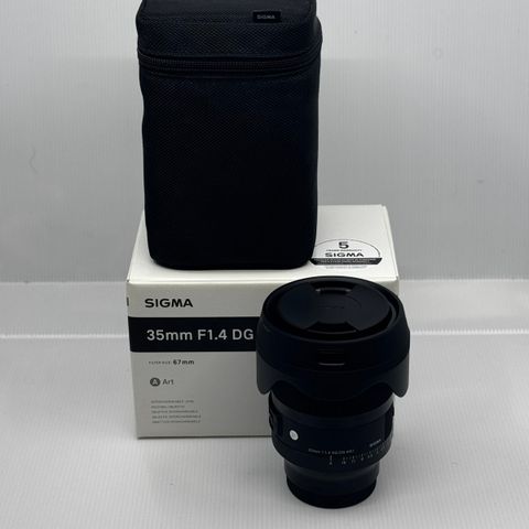 Sigma 35mm F1.4 DG DN Art (til Sony E-mount, ubrukt) kvittering + forsikring