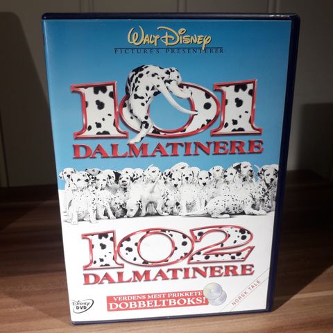 101 og 102 dalmatinere (norsk tale) 2 disker DVD