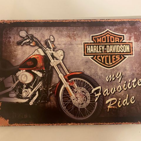 Harley Davidson skilt