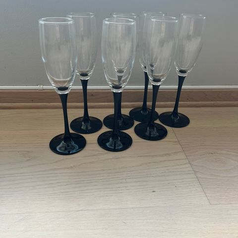 7x champagneglass 17cl fra Luminarc