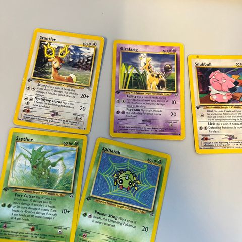 Pokemon kort 1st edition