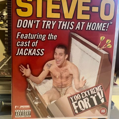 Steve-O - Don't try this at home. DVD. Europeisk sone. Usensurert versjon