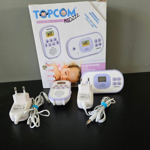 Topcom babycall selges, fungerer topp