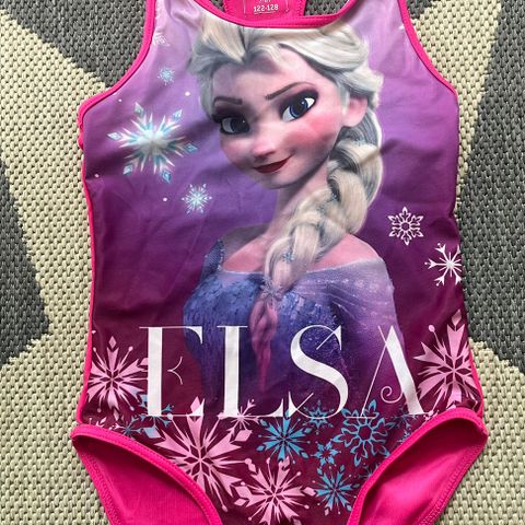 Elsa / Frost Disney badedrakt i str.122/128 eller 7-8 år