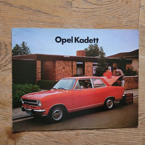 Brosjyre Opel Kadett B 1973