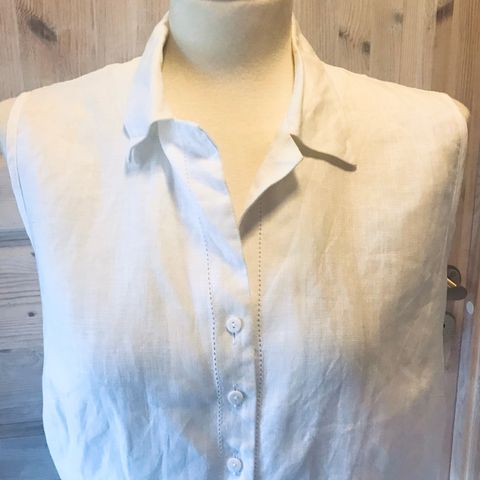 Bluse/ topp. 100% Lin. Str. 42. Marks & Spencer.