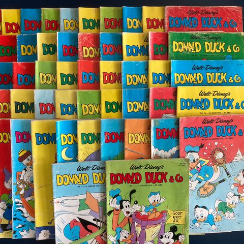 Donald Duck fra 1974 (komplett årgang) RESERVERT