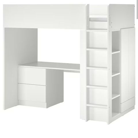 Ikea loftseng med skap