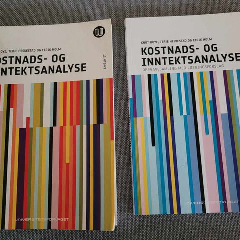 Kostnads- og inntektsanalyse + arbeidsbok