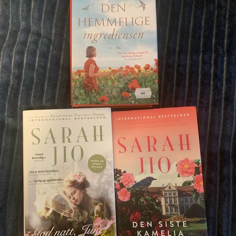 3 bøker - Sarah Jio og Caroline Safstrand