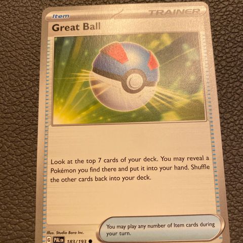 Pokemon kort - Great Ball 183/193.