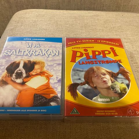 Vi på Saltkråkan og Pippi Langstrømpe komplette TV serie på DVD -