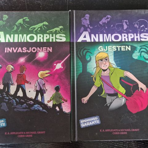 Barnebøker ANIMORPHS bok 1 & 2