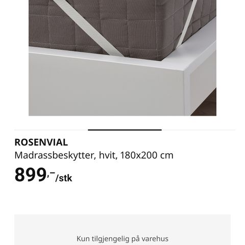 IKEA Rosenvial 180x200 madrassbeskytter