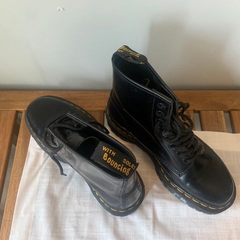 Dr. Martens smooth leather platforms