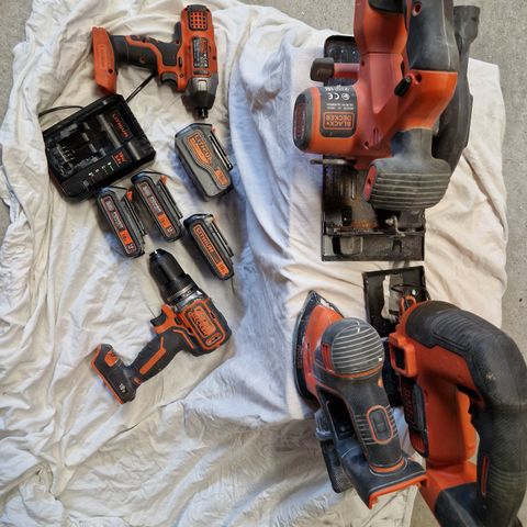 18v black &decker verktøy