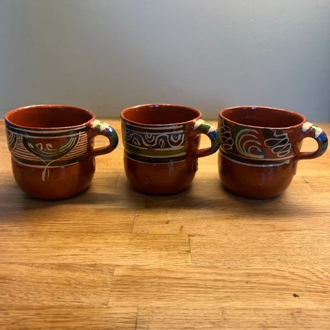 Håndlagede kopper fra Mexico