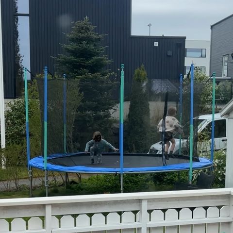 Stor trampoline gis bort mot henting (RESERVERT)