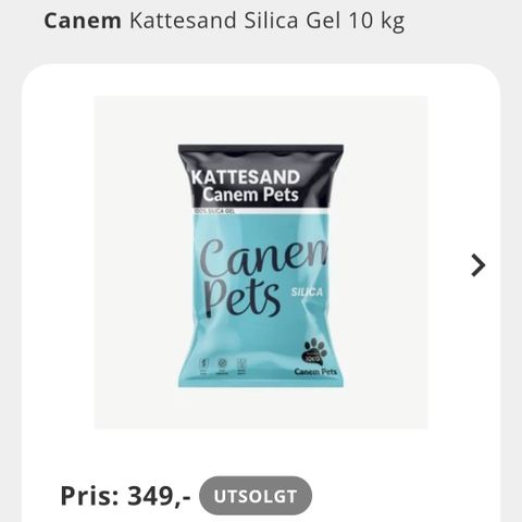 Canem Kattesand silisiumoksid 10 kg