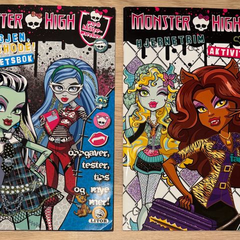 Monster High aktivitetsbøker