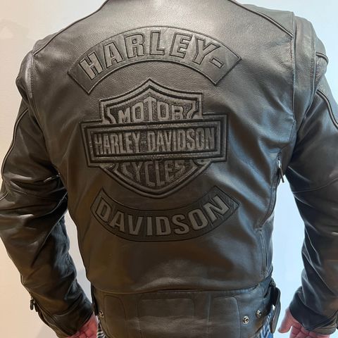 Harley  Davidson MC Jakke, sort i str. Dame M