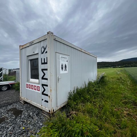 WC - Container - 20ft - Rengjort, klar til bruk.