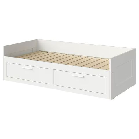 IKEA BRIMNES seng - uttrekkbar 80 til 160 x 200 - hvit