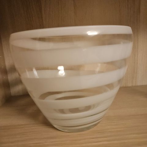 Bolle/vase fra Hadeland glassverk