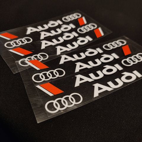 Bildekal - klistremerke / stickers til Audi