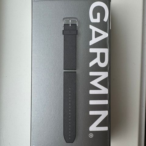 Garmin Quickfit 22 original reim Black / Silver Silicone