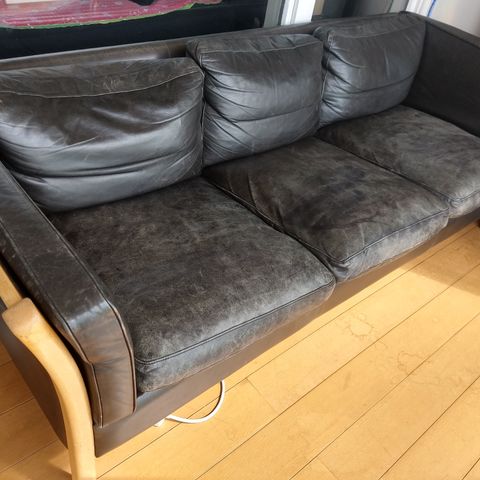 Sofa i skinn