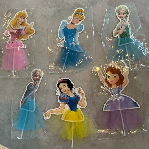 Disney prinsesse dekorasjon/kakepynt