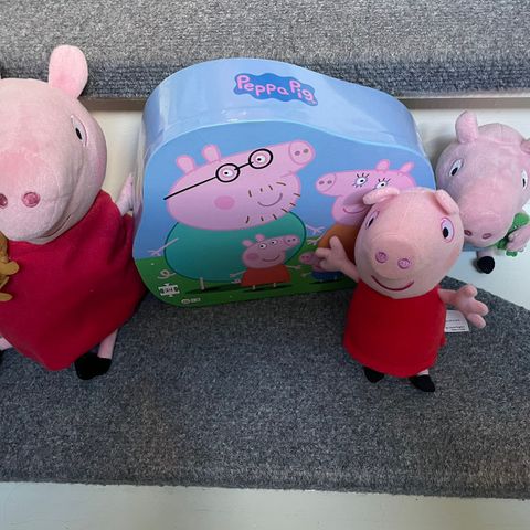 Peppa gris bamse og pusle spill