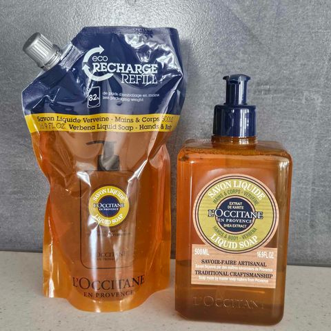 L'occitane Liquid Soap Shea Verbena Duo