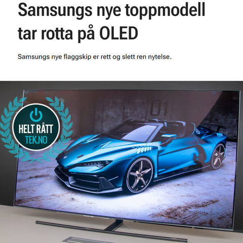 Samsung 65" Q9F - QLED med OneConnect