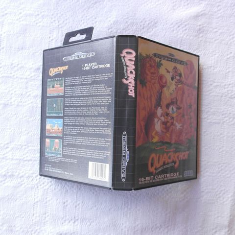 Sega Mega Drive- Quackshot Starring Donald Duck-komplett med manual og eske