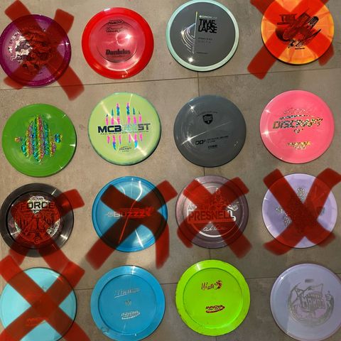 🥏 Mange nye discgolf/frisbeegolf discer til salgs fra ulike merker! 🥏