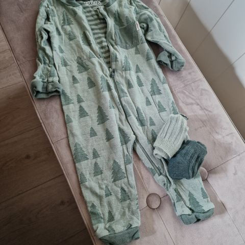 Reflex dress+ 2 ullsokker + heldress fra Hust str 74-80