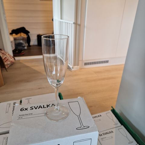 110stk Ikea Svalka champagneglass