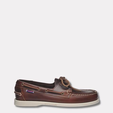 Sebago Docksides Portland, mørk brun str. 43