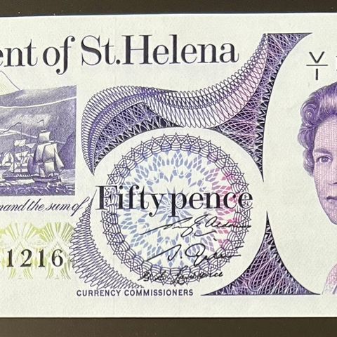 SAINT HELENA. 50 PENCE 1979.  OBS: P-5a.  Y/1. 141216.  UNC